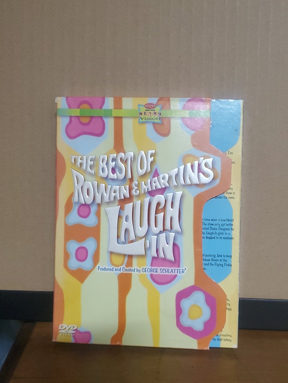 'The Best of Rowan & Martin's Laugh-In' Decorative DVD Box - Yellow & Pink